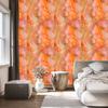 Peach, Coral and Gold Ink Wallpaper for Living Room and Bedroom 50x1000