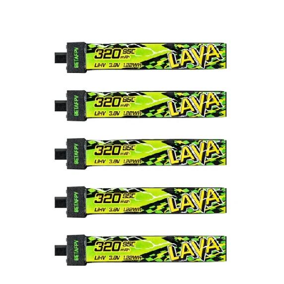 Аккумулятор BETAFPV LAVA II 1S 95C 280 мАч 320 мАч для Air65, Meteor65 Pro, Cetus / 480 мАч 580 мАч 680 мАч для Air75, Meteor75 Pro