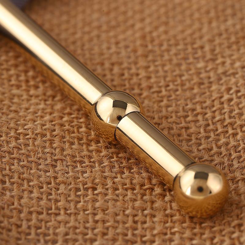 Чистая медная акупрессурная ручка, акупунктурный массажер для ушей, улучшение зрения, акупунктурный массажер для меридианов