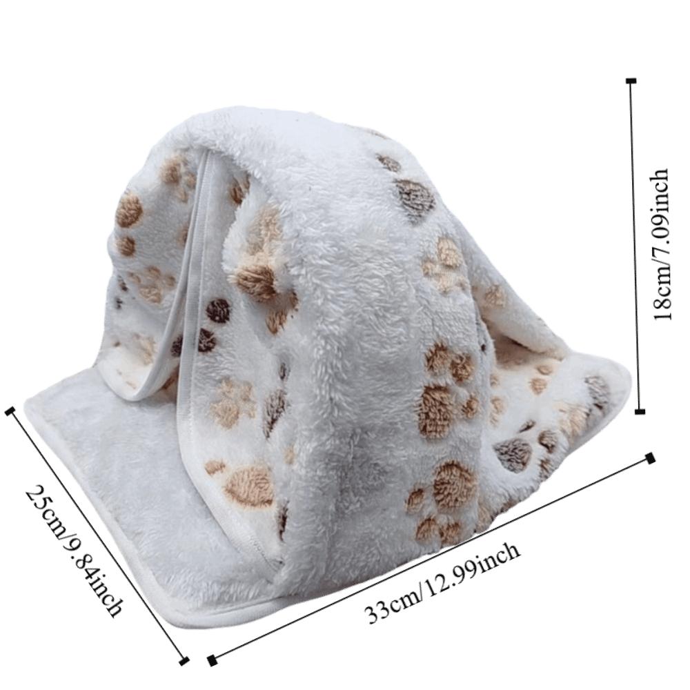 Washable Guinea Pig Hideout Winter Warm Hamster Nest Cozy Guinea Pig Bed Pet Accessories