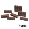 Аксессуары для поделок 1x2 1x4 Волнистый кирпич Строительные блоки Детали MOC Кирпичи для стены Совместимы с 30136