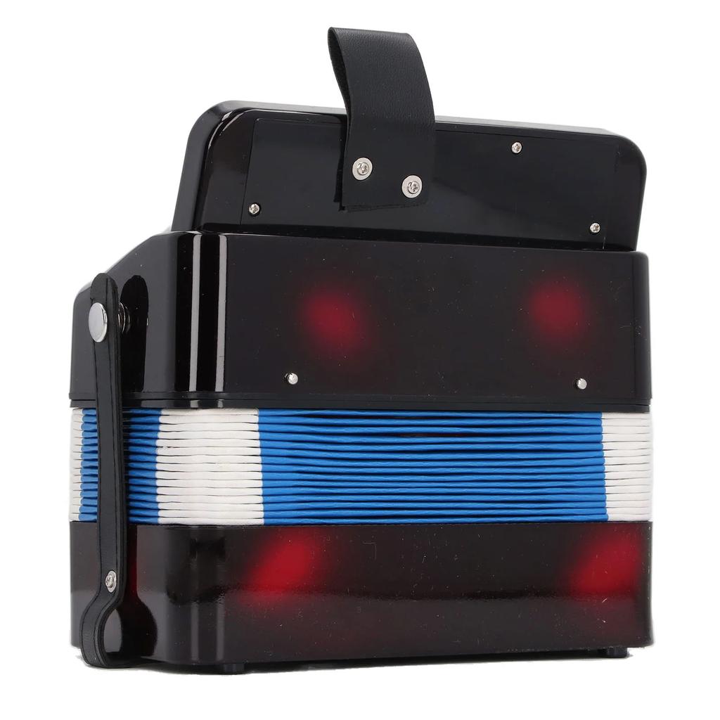 7 Keys Control 2 Bass Kids Educational Musical Instrument Stage Button Accordion for Beginners Performance Practice