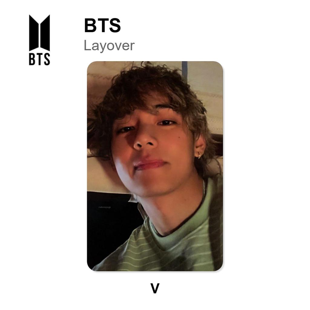 BTS Официальная фотокарточка Layover