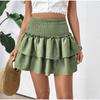 Женская летняя юбка, плиссированная многослойная юбка