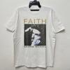 Футболка George Michael Faith для мужчин Классическая Поп-музыка Графическая футболка Ретро 80-х Фанату Винтажный Портрет Принт Короткий рукав Повседневный Топ