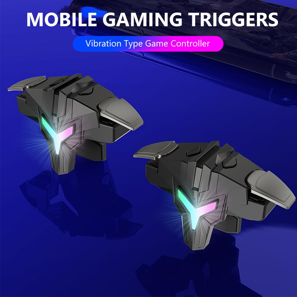 1/2 шт. RGB/Механический игровой триггер для 4 пальцев для игры PUBG Mobile, триггер-джойстик, импульсная кнопка для смартфона