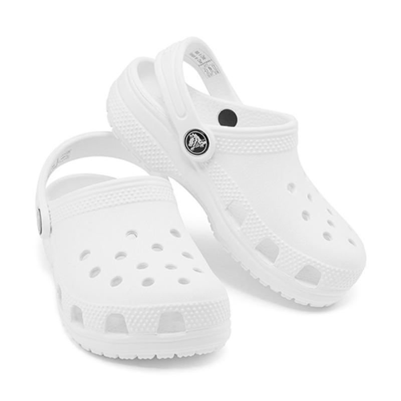 Crocs Классические сабо Классические сандалии с отверстиями Белый Детский стиль