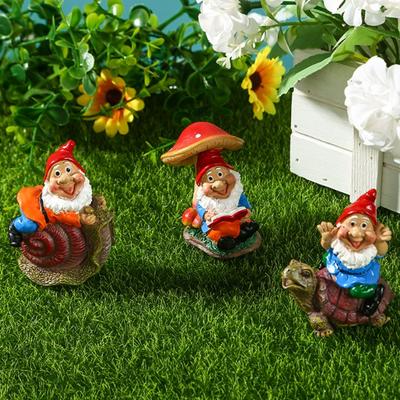 Креативный Мини Гном Улитка Смешная Смола Гномы Статуэтка Милая DIY Украшение Сад Улица Бытовой Декор Орнамент Аксессуары Новое