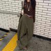 Womens Vintage Washed Baggy Jeans High Waist Wide Leg Denim Pants Street Style