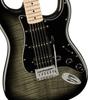 Электрогитара Squier by Fender Affinity FMT Maple Black Black Burst с мягким чехлом Series™ Stratocaster® HSS, накладкой на гриф, пикгардом,