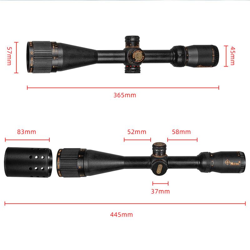 NSIRIUS 6-24X44 AOE Hunting Scope Red Special Crosshair Scope Scope for Hunting Scope Tactical Scope