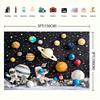 Space-themed photo backgrounds cartoon astronauts planets stars rocket spaceships polyester birthday parties
