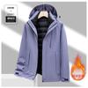 3-in-1 Detachable Winter Hiking Jacket With 90% Duck Down Inner Layer Waterproof Windproof Outdoor Coat Men Women