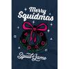 Футболка унисекс с изображением кальмара для взрослых с венком Merry Squidmas