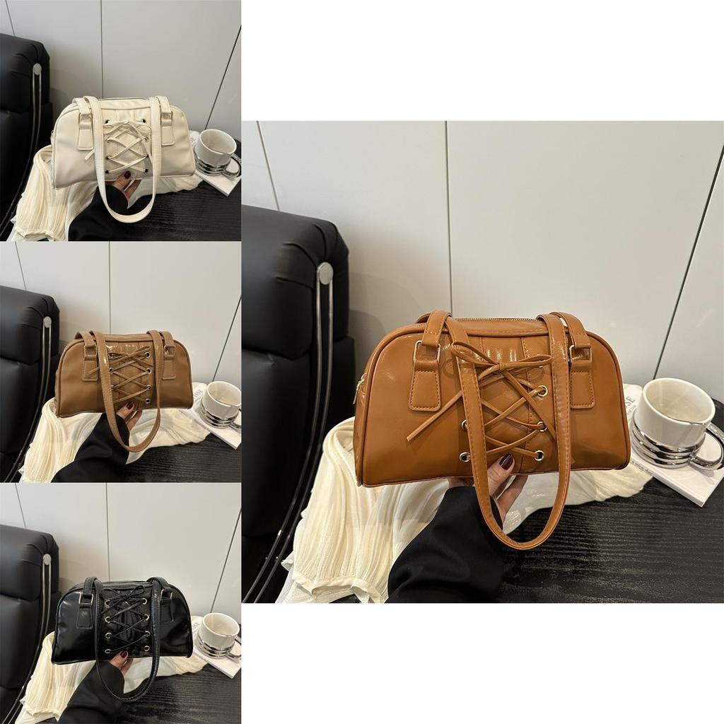 Женская сумка-тоут из искусственной кожи большой вместимости, стильная уличная одежда с ремешком и бантом для повседневного использования