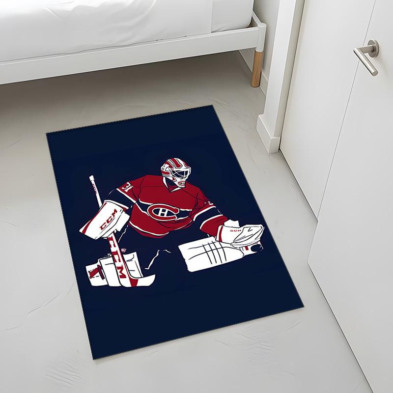 Montreal Canadiens (19) Rug Suitable For Living Rooms Bedrooms Computer Rooms Dining Areas And Placement Under Tables And Chairs Also An Ideal Choice