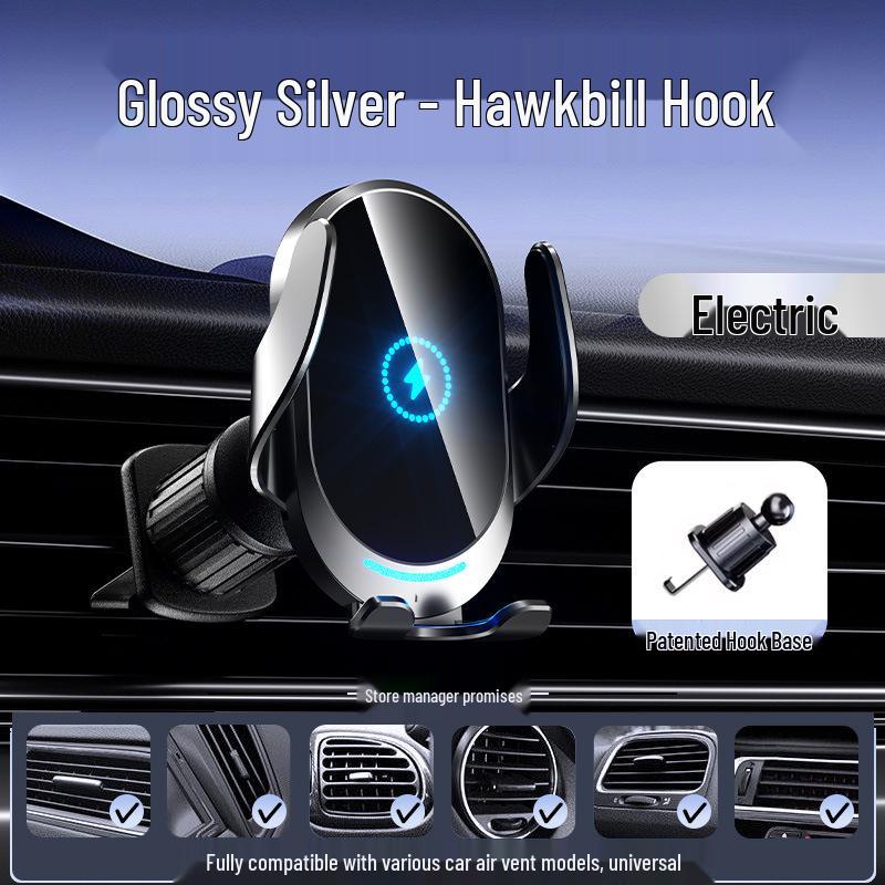 Universal Wireless Charging Car Phone Holder for Air Vent & Dashboard
