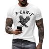 Men's Fashion Casual  Printed Short Sleeve Round Neck Pullover Tops