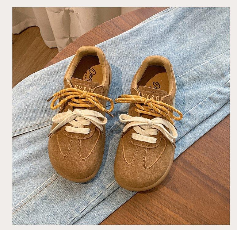 Американский ретро немецкие тренировочные кроссовки женские 2025 осень новые на мягкой подошве спортивные и для отдыха универсальные легкие кожаные кеды модная обувь