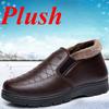 Men Winter Ankle Snow Boots Warm Plush Sneakers Sports  Outside Casual Comfort Warm Velvet Shoes for Men Fur Boots