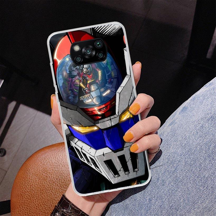 Manga Mazinger Z Anime Phnoe Case for Xiaomi Poco X5 X6 X7 Pro X4 Gt F7 Ultra M8 M7 Redmi 15C 15 13C 13 12C 12 Unique Cover Coqu