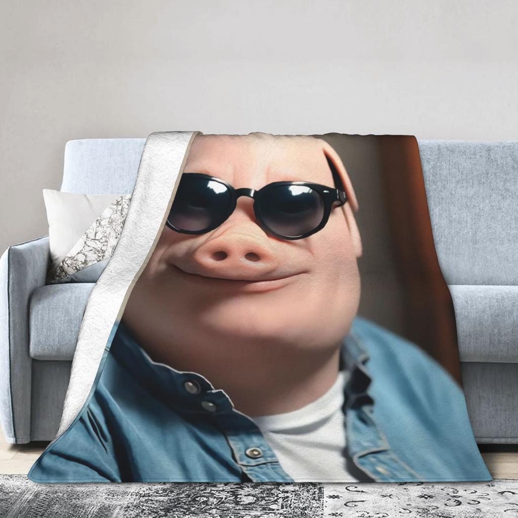 Фланелевые одеяла с мемом про Джона Порка Зимнее Супермягкое Одеяло-накидка для Мальчика Девочки Домашний Декор Принт Покрывало для Кровати Покрывало для Дивана