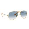 Ray-Ban Monochrome Gradient Metal Round Frame Aviator Sunglasses Men sunglasses Gold RB3025-001/3F