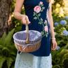 Multi-Purpose Storage Basket Hand Woven Fruit Basket Creative Picnic Basket  Home Use