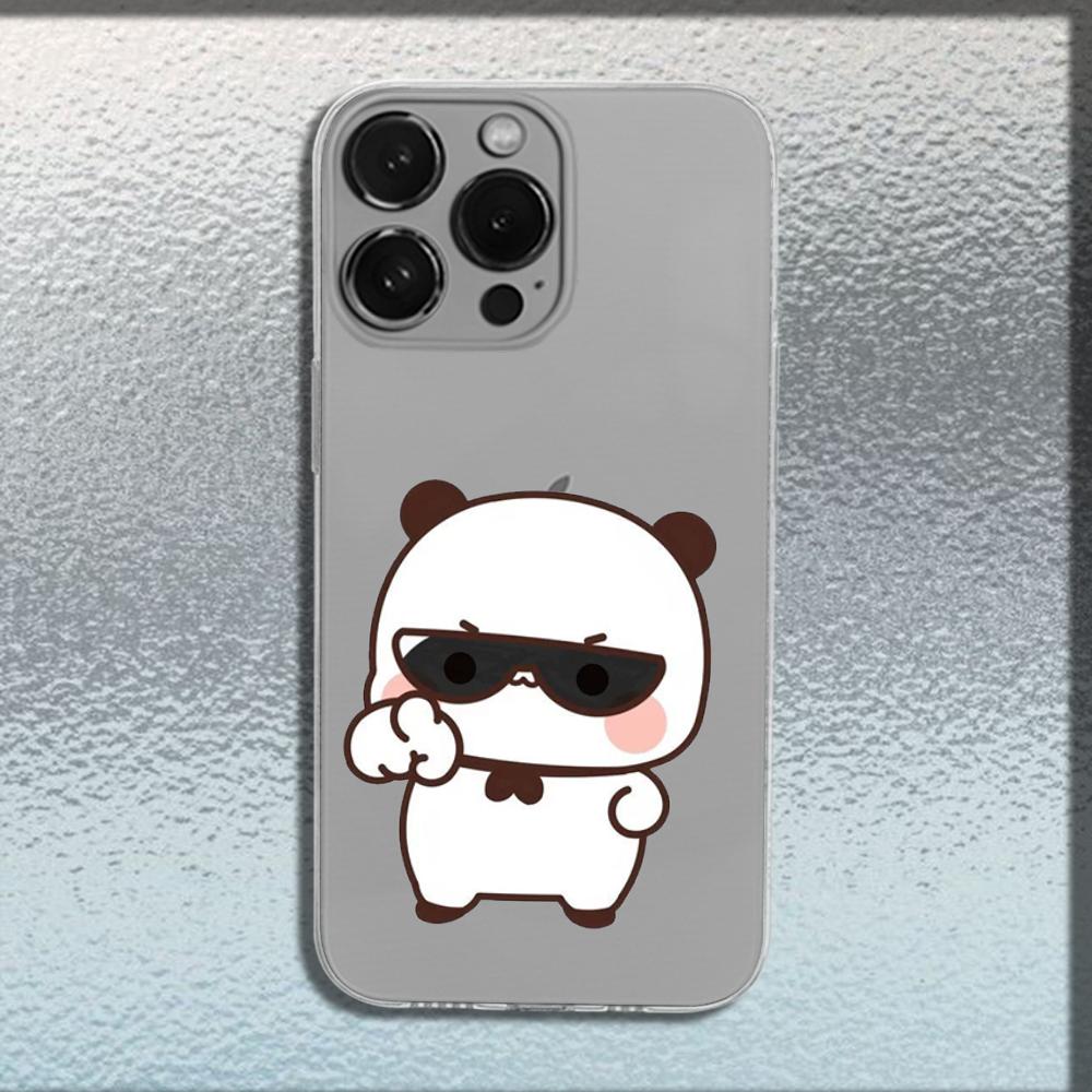 Cute BuBu DuDu Phone Case For iPhone 16,15,14,13,12,11 Plus,Pro,Max,XR,XS,X,Plus,SE,Mini Transparent Soft Cover