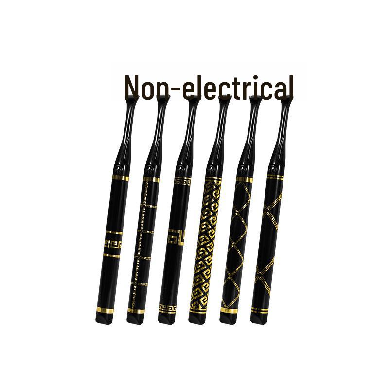 [Подарочная коробка из 6 предметов] Зубная щетка премиум-класса для взрослых с ультратонкой средней щетиной, широкой головкой и элегантной ручкой с золотым тиснением