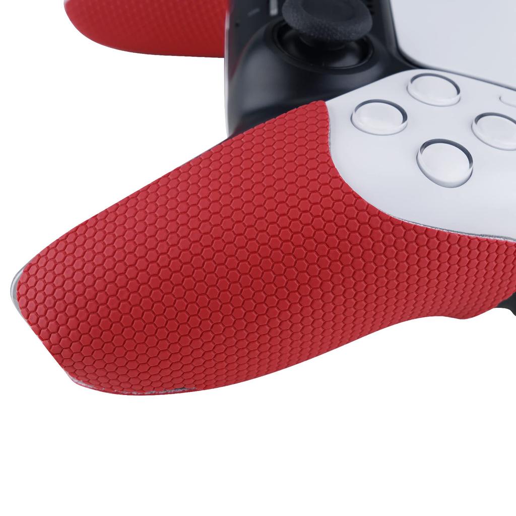 eXtremeRate Sweat Absorption Grip Compatible with PlayVital PS5 Professional Textured Soft Rubber Pad Handle Grip Sticker Compatible with PS5