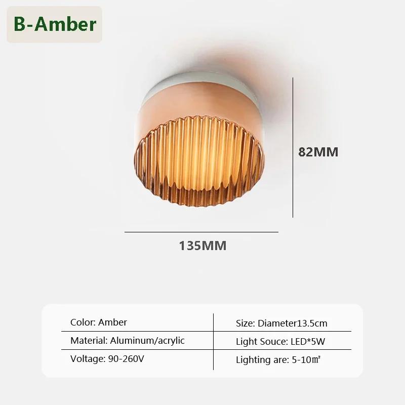 Винтажные светодиодные стеклянные потолочные светильники Минималистский балкон спальня вход светильник Внутреннее освещение Скандинавский стеклянный потолочный светильник