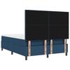 Box Spring Bed with Mattress and Headboard Blue 160 x 200 cm Fabric