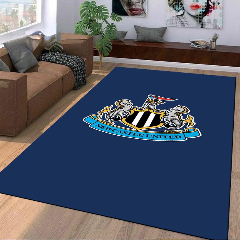 """Синий ковер с логотипом Newcastle United для спальни или гостиной"" Подходит для использования в качестве противоскользящего покрытия для диванов в гостиной и спальне"""