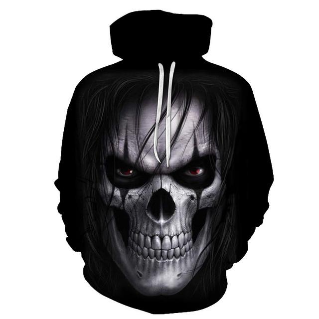 Men's Hoodie 3d Print, Horror Theme Hoodie Fashion Autumn and Winter Men's Sportswear