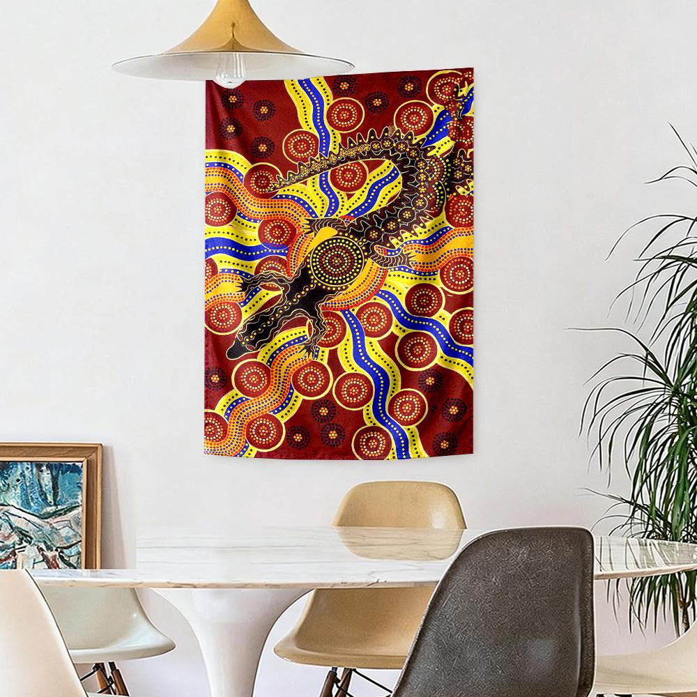 Australian Aboriginal Style Wall Decor Tapestry Art For Pet Memorial Birthdaywedding Party Backdrop Family Gift
