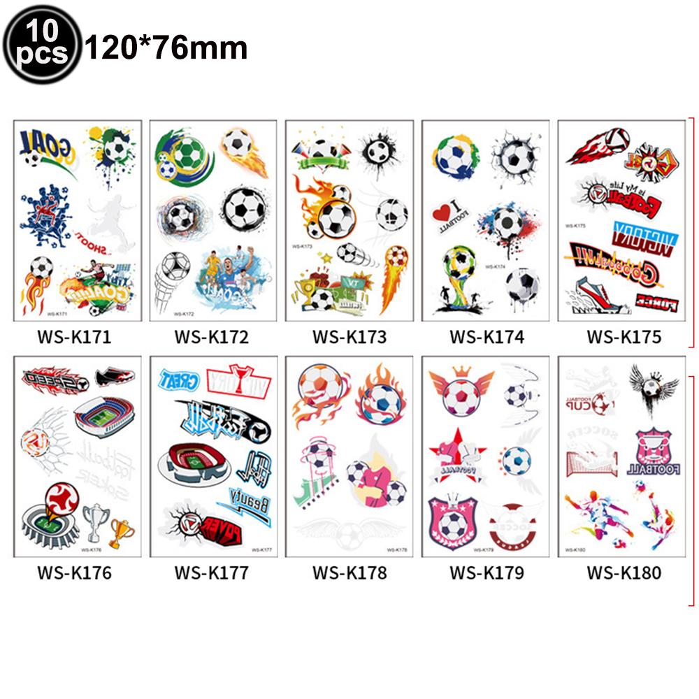 Football Luminous Tattoos For Kids Soccer Ball Temporary Tattoo Sticker Glow In The Dark Tattoo Football Birthday Party Supplies