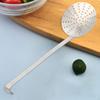 Cooking Colander Ladle with Holes Comfortable Grip Strainer Skimmer Oil Long Handle