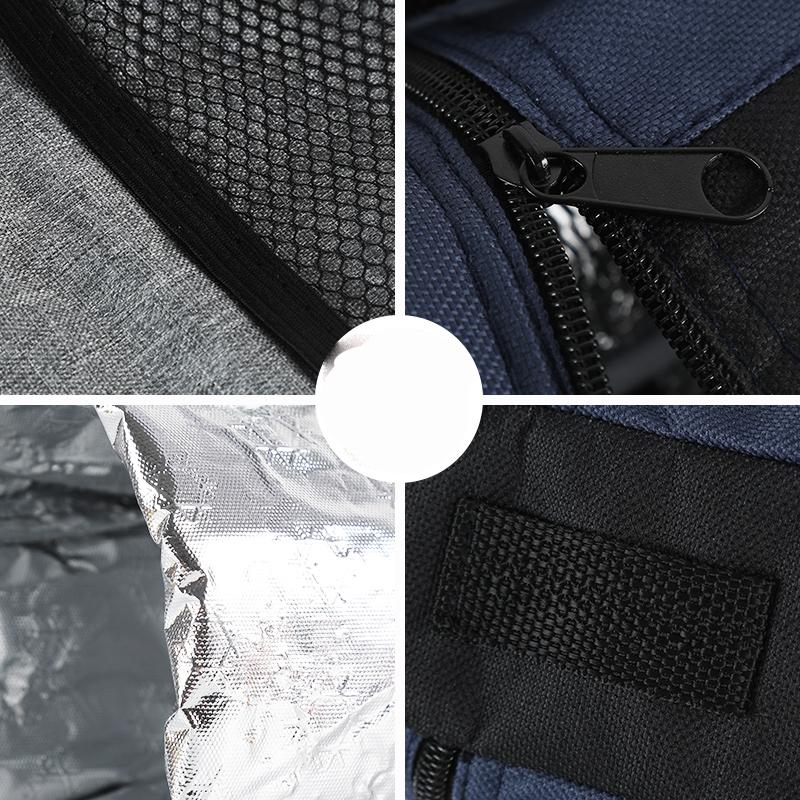 2 л Портативные круглые сумки-холодильники для бутылок из ткани Оксфорд, Изолированные, Аксессуары для кемпинга, Изолированная сумка для бутылки с водой