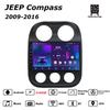 Автомобильная магнитола Android Car-Play для JEEP Compass 2009-2016 Мультимедийный плеер Головное устройство Стерео Навигация GPS BT WIFI, 2+64 ГБ