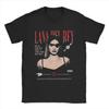 Мужские футболки Lana Del Rey Хлопковые топы Винтажные с коротким рукавом и круглым вырезом Футболка для вечеринки