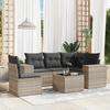 VidaXL Garden Lounge Set with Cushions 6 Pcs, Patio Sofas, Furniture Set, Outdoor Terrace Furniture, Grey 3222581