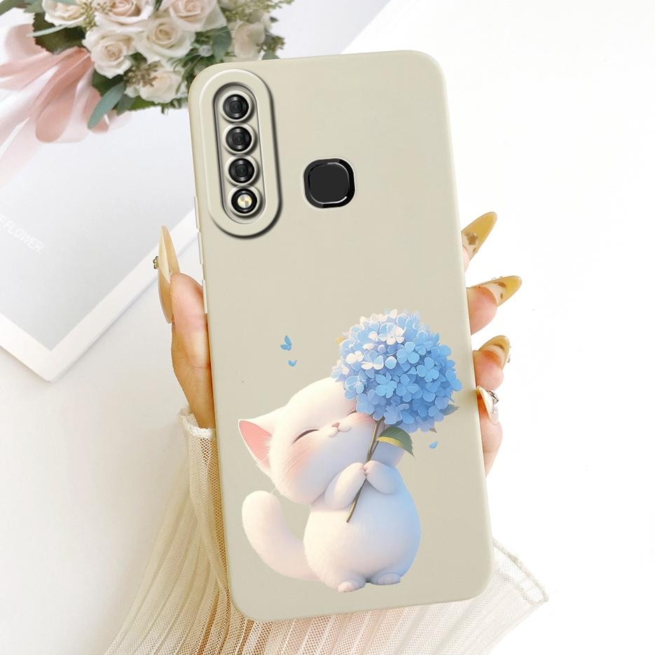 For Infinix Hot S4 Case Luxury Love Heart Buttefly Candy Painted Cover Soft TPU Matte Phone Case For Infinix Hot S4 HotS4 Fundas