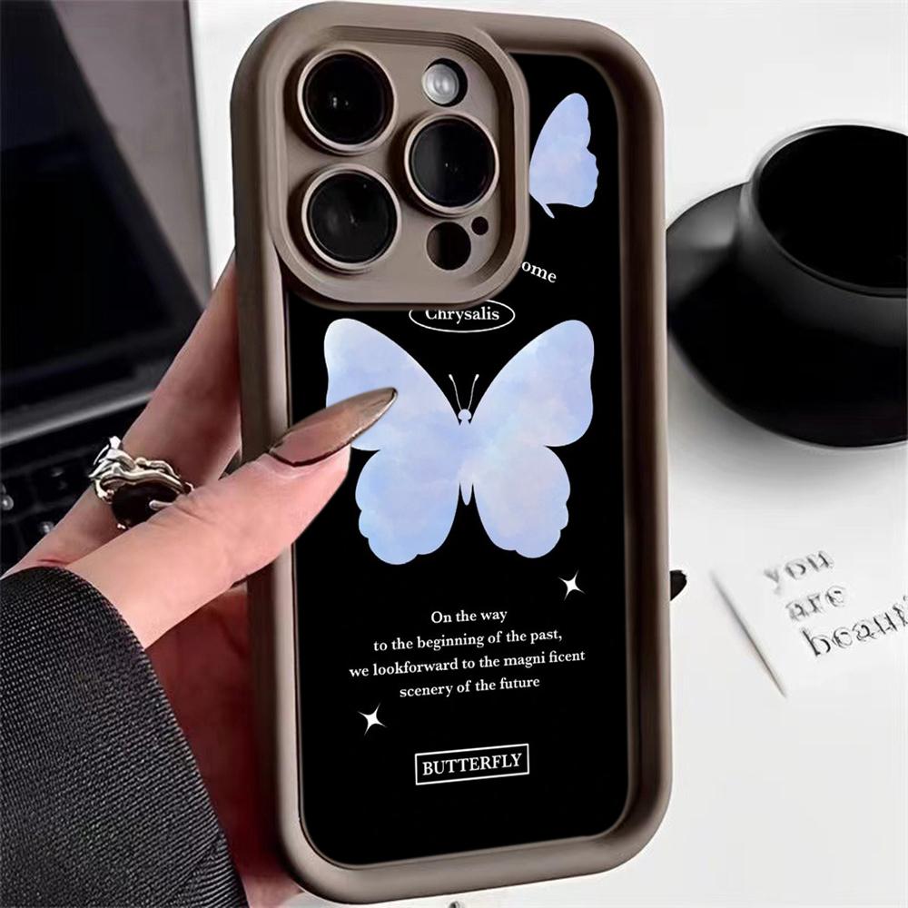 Мягкий чехол для телефона Angel Eye TPU для Samsung A05 A13 A23 A53 A14 A24 A34 A54 A15 A25 A35 A55 S20 S23 FE S24 Ultra Ae68 Бабочка цветок милый дизайн