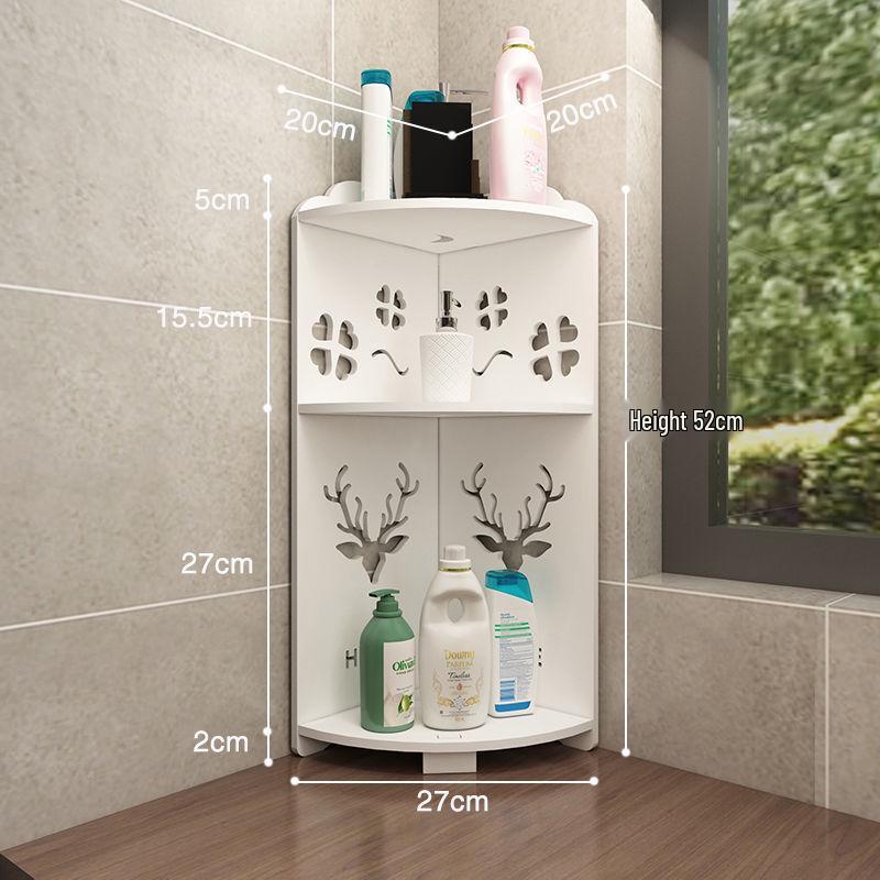 Треугольная угловая напольная полка для ванной комнаты для туалетных принадлежностей