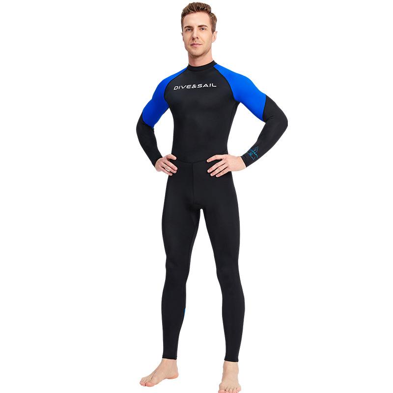 DIVE&SAIL Мужской быстросохнущий цельный гидрокостюм из лайкры для снорклинга и серфинга