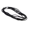 20 Pieces 3mm Black Rubber Cord Rope Necklace Chain with Copper Plug Clasp