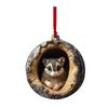 Festival Owl Styles Christmas Tree Hanging Ornament Craft of Sturdy 2D Acrylic Accessory for Home Decoration Use