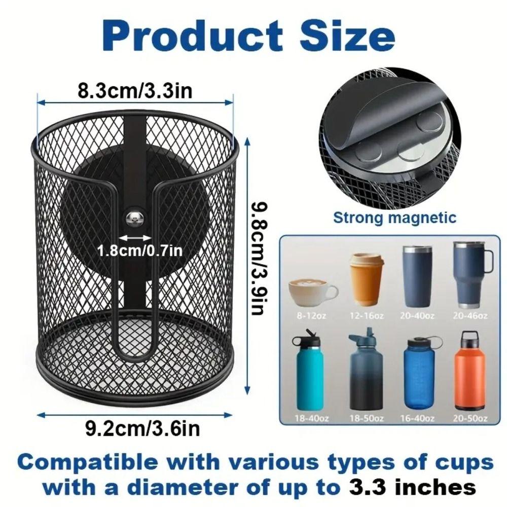 Anti Fall Magnetic Cup Holder Fully Covered Drink Holder Magnet Magnetic Car Cup Holder Mower