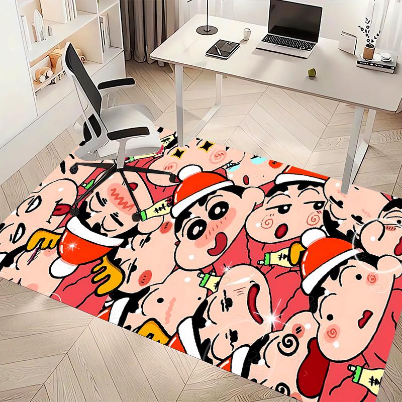 Crayon Shin-chan Printed Absorbent Washable Carpet, Non-Slip Bathroom Mats, Kitchen Rugs, Yoga Mat,Living Room Entrance, Camping Picnic Rugs